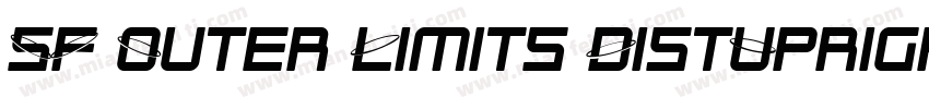 SF Outer Limits DistUpright字体转换